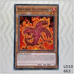 Volcanic Scattershot - LD10-EN026 - Common 1st Edition Yugioh - Image 1