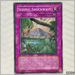 Seismic Shockwave - SD09-EN031 - Common 1st Edition Yugioh - Image 1