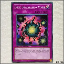 Deck Devastation Virus - GLD4-EN049 - Common Limited Edition Yugioh - Image 1