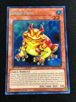 YUGIOH SWAP FROG RA03-EN005 1ST SECRET - Image 1