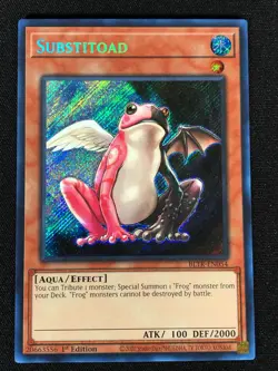 Yugioh Substitoad BLTR-EN054 1st Secret (NM) - Image 1