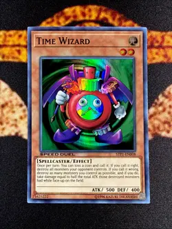 🔥 YUGIOH • TIME WIZARD • SUPER RARE • STP1-EN008 • SPEED DUEL • VLP 🔥 - Image 1