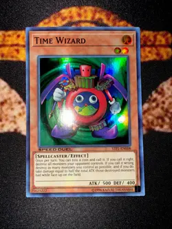 🔥 YUGIOH • TIME WIZARD • SUPER RARE • STP1-EN008 • SPEED DUEL • VLP 🔥 - Image 5