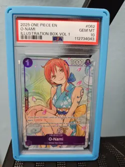 PSA 10 One Piece Illustration Box Volume 1 Promo O-Nami - Image 1