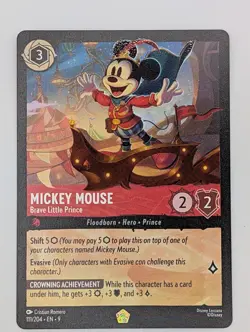 Mickey Mouse - Brave Little Prince - 111/204 Fabled Disney Lorcana - Image 1