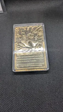 POKEMON Jigglypuff #39 23k Gold Plated Card Vintage 1999 Burger King Promo COA - Image 4