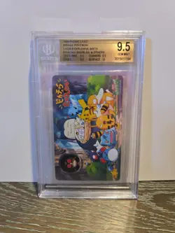 Pokemon Pikachu Snorlax & Others Pokemon Phone Card 1999 BGS 9.5 GEM MINT - Image 3