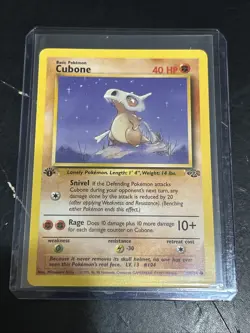 Pokemon TCG Cubone Jungle Card 50/64 Regular Common 1st Edition - Image 1
