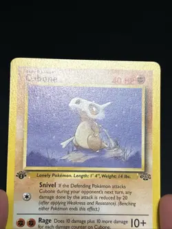 Pokemon TCG Cubone Jungle Card 50/64 Regular Common 1st Edition - Image 3