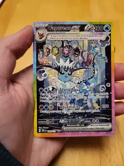 Pokemon TCG Vaporeon EX Prismatic Evolutions Special Illustration Card 149/131 - Image 1