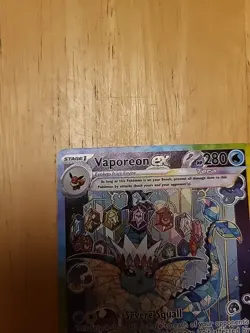 Pokemon TCG Vaporeon EX Prismatic Evolutions Special Illustration Card 149/131 - Image 3
