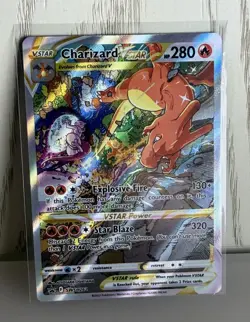 Charizard V Star SWSH262 Black Star Promo NM Pokemon Card Ultra Rare Secret NM - Image 1