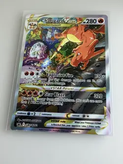 Charizard V Star SWSH262 Black Star Promo NM Pokemon Card Ultra Rare Secret NM - Image 5