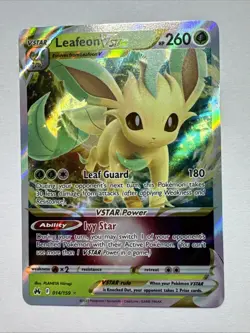 Leafeon VSTAR 014/159 - Crown Zenith Rare VSTAR Pokemon TCG Holo - NM Card - Image 1