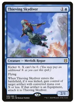NM Thieving Skydiver, MTG, Zendikar Rising, Magic the Gathering, 85 - Image 1