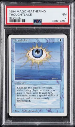 1994 MAGIC: THE GATHERING REVISED THOUGHTLACE PSA 7 - Image 1