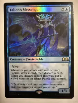 x1 Talion's Messenger - Foil R MTG Wilds of Eldraine M/NM, English - Image 1