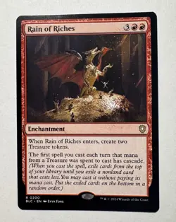 Rain of Riches #200 | Near Mint | BLC Bloomburrow Commander Magic MTG - Image 1