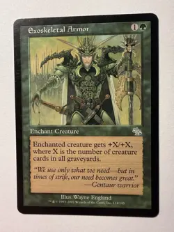 Magic the Gathering MTG Exoskeletal Armor (114) Judgment LP - Image 1