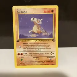 Pokemon Cubone 50/64 Jungle Regular 1st Edition TCG - Image 1