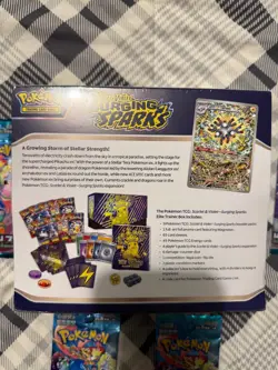 Pokemon TCG Scarlet & Violet Surging Sparks Elite Trainer Box ETB And 4 packs! - Image 2