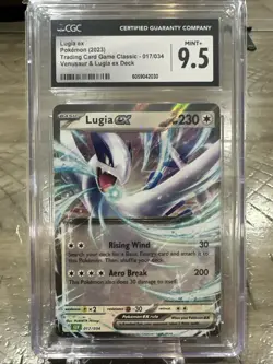 2023 POKEMON CLASSIC COLLECTION #017/034 LUGIA VENUSAUR & EX DECK CGC 9.5 - Image 1