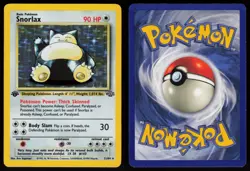 Snorlax 11/64 Rare Jungle Holo 1st Edition Pokemon - Image 3