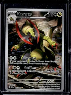2025 Pokemon Black Bolt Haxorus Illustration Rare #147/086 - Image 1