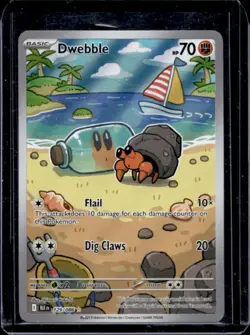 2025 Pokemon Black Bolt Dwebble Illustration Rare #129/086 - Image 1