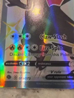 Pokemon TCG: Secret Rare Charizard V, 079/073, Champion's Path, Full Art Holo 3 - Image 2