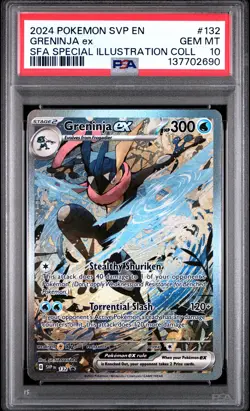 2024 POKEMON SVP PROMO SPECIAL ILLUSTRATION COLLECTION #132 GRENINJA EX PSA 10 - Image 1