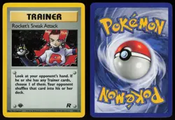 Rocket's Sneak Attack 16/82 Rare Team Rocket Holo 1st Edition Pokemon - Image 3