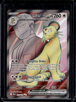 2025 Pokemon Destined Rivals Team Rocket's Persian ex #219/182 - Image 1