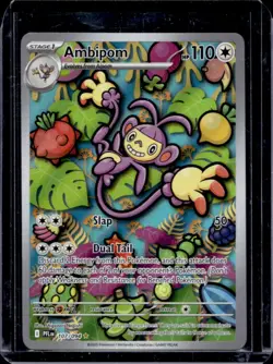 2025 Pokemon Phantasmal Flames Ambipom Illustration Rare #107/094 - Image 1