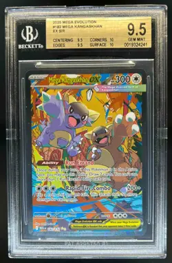 2025 Pokemon Mega Kangaskhan ex Special Illustration Rare #182/132 BGS 9.5 - Image 1