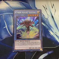 Yugioh! Cyber Angel Idaten DRL3-EN013 Secret Rare 1st Edition NM - Image 1