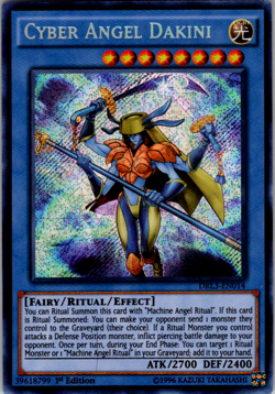 DRL3-EN014 Cyber Angel Dakini Secret Rare 1st Edition NM Yugioh Card - Image 1