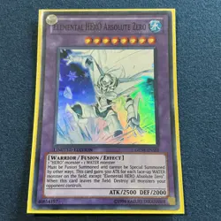 Yu-Gi-Oh! Elemental HERO Absolute Zero GENF-ENSE1 Super Rare NM - Image 1
