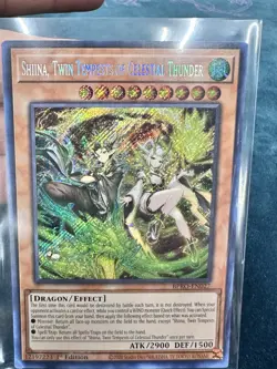 Yugioh! 1x Shiina Twin Tempests of Celestial Thunder BPRO-EN027 Secret Rare NM - Image 1