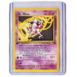 Mr. Mime 22/64 Pokemon TCG 1st Edition Jungle LP Vintage 1999 Card - Image 1