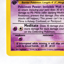 Mr. Mime 22/64 Pokemon TCG 1st Edition Jungle LP Vintage 1999 Card - Image 5