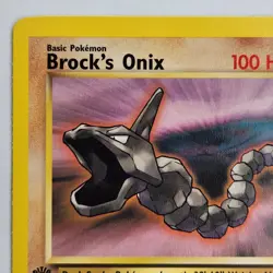 Brock’s Onix 69/132 Pokemon TCG 1st Edition Gym Heroes NM Vintage 2000 Card - Image 3