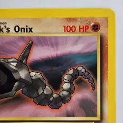 Brock’s Onix 69/132 Pokemon TCG 1st Edition Gym Heroes NM Vintage 2000 Card - Image 4