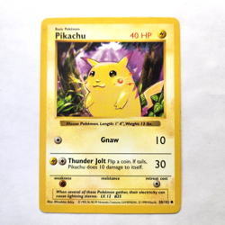 Pikachu 58/102 Shadowless Pokemon TCG Base "RED CHEEKS" LP Vintage 1999 Card - Image 2