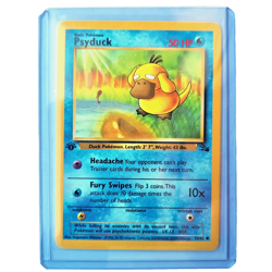 Psyduck 53/62 Pokemon TCG 1st Edition Fossil NM Vintage 1999 Card - Image 1