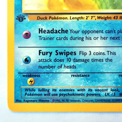 Psyduck 53/62 Pokemon TCG 1st Edition Fossil NM Vintage 1999 Card - Image 5