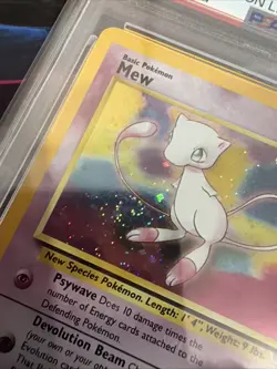 Pokemon TCG #9 Mew Holo Black Star Promo Vintage Card PSA 8 W/ SWIRL - Image 5