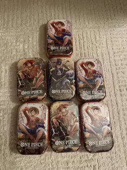 One Piece TCG Card Game - Mini Tin Vol.2 English 2 Packs OP 13 (Lot of 7) - Image 1