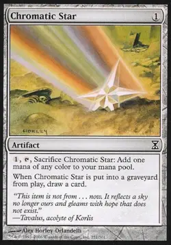 Chromatic Star -Foil Light Play MTG Time Spiral - Image 1