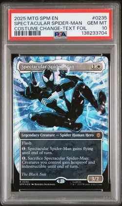 PSA 10 GM Magic the Gathering Spectacular Spider-Man Textured Foil 0235 Marvel - Image 1